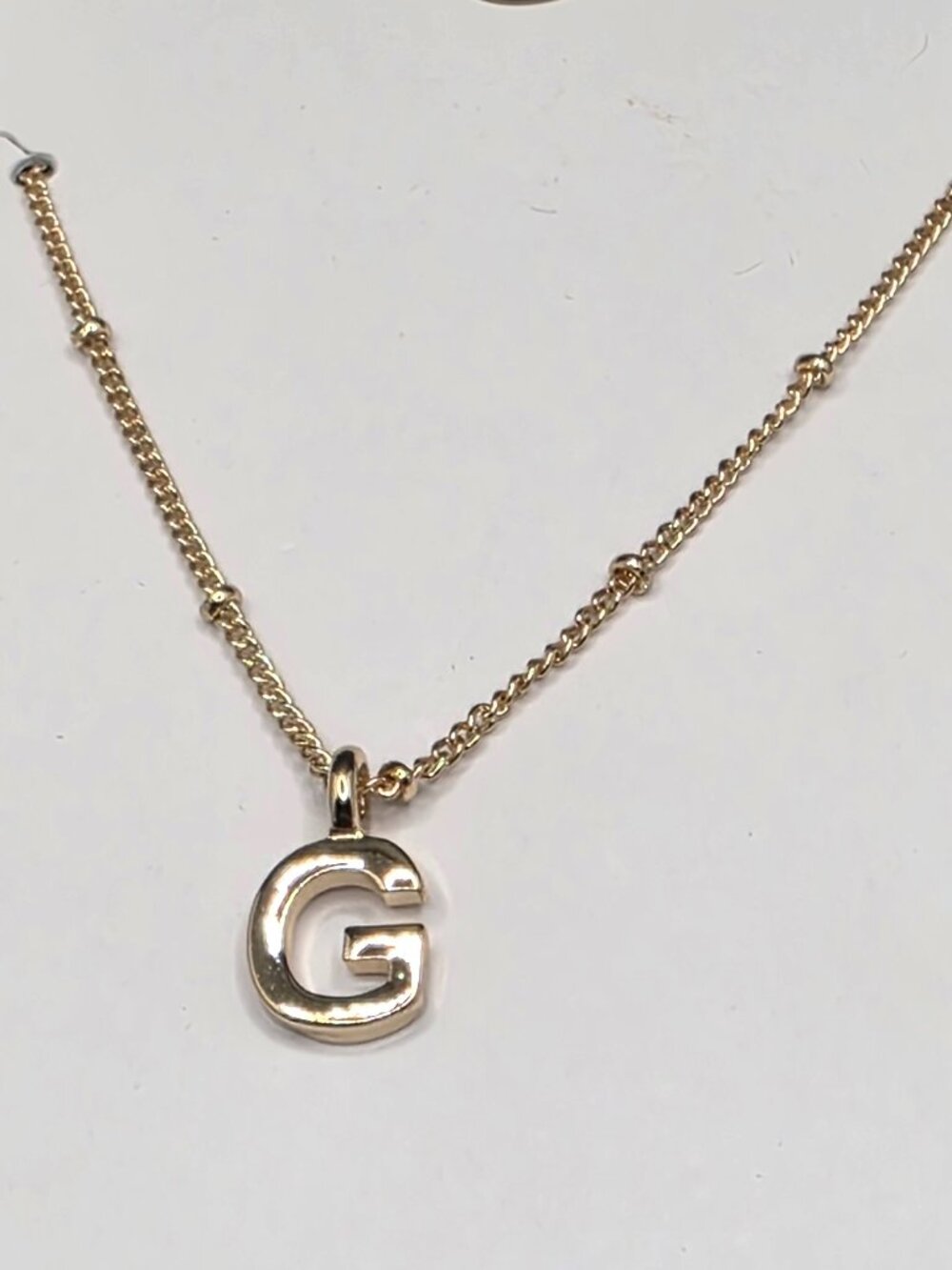 GAP Gold Tone Initial “G” Necklace